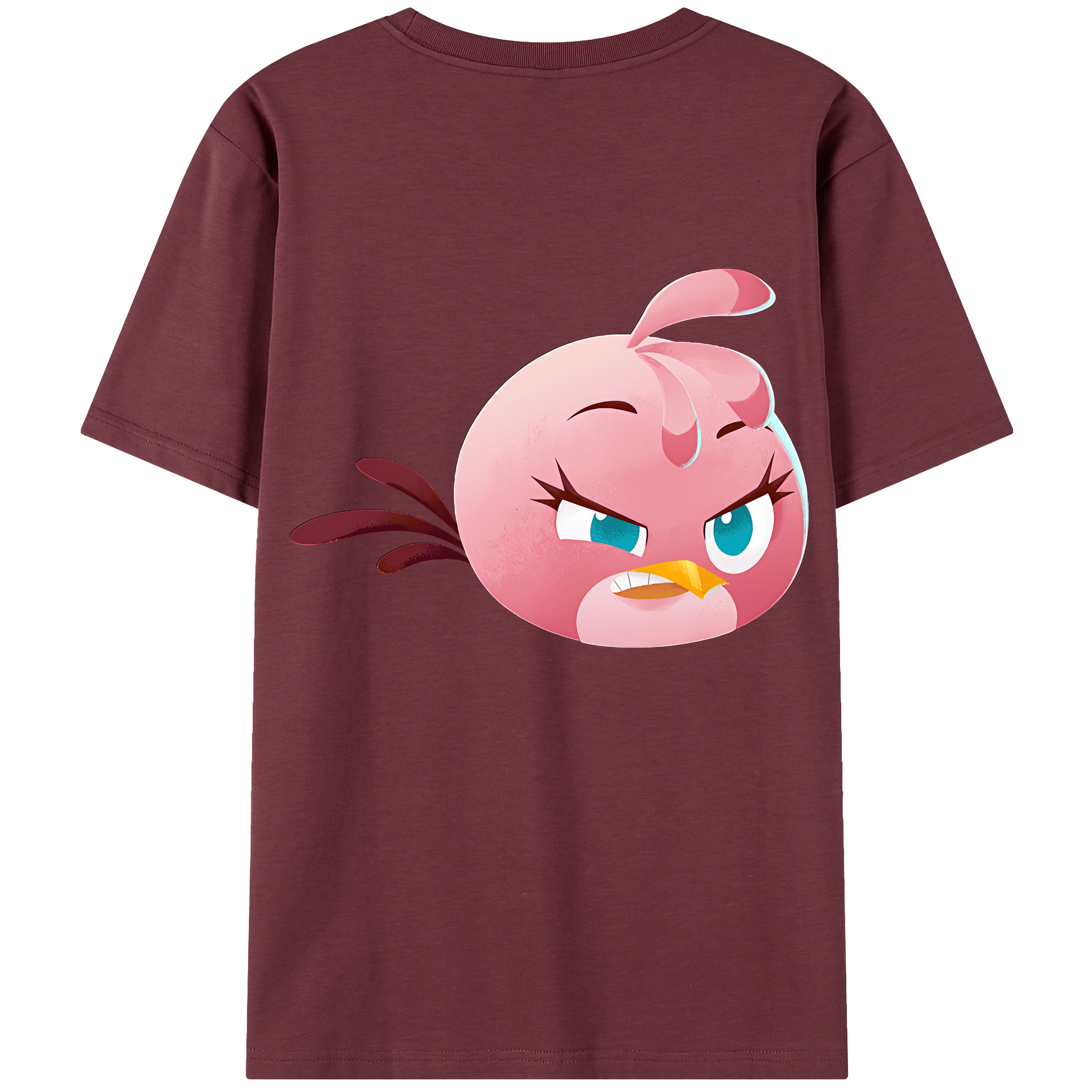 （画像用） Angry Birds アングリーバード 綿100％半袖Tシャツ（背面プリント）